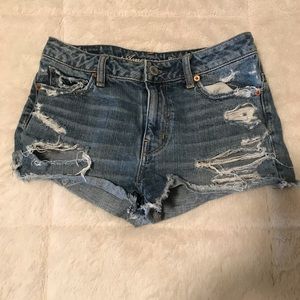 American Eagle denim shorts.